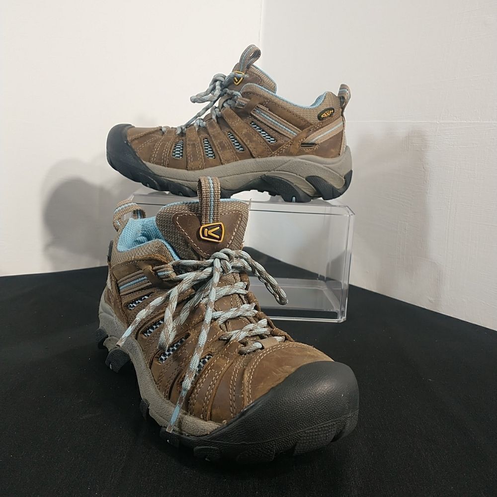 Keen Women's SZ 6.5 Voyageur Hiking Shoes 1011523 Brindle Alaskan Blue.